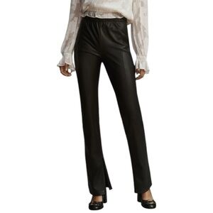 Anthropologie Pilcro Glasgow Faux Leather Skinny Pants‎ Black Size 27